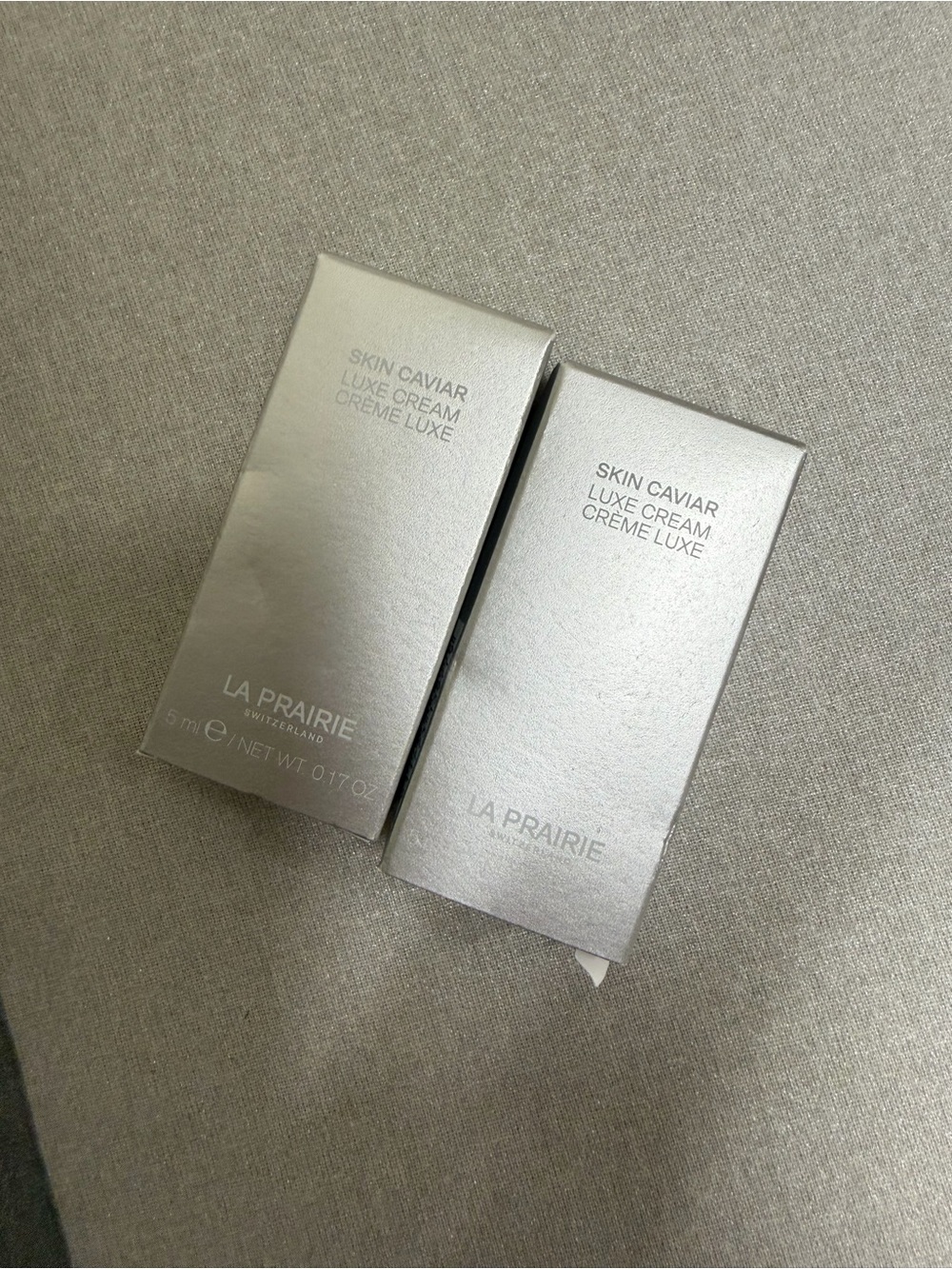 2x La Prairie Skin Caviar Luxe Cream 5ml – 10ml Total NEW